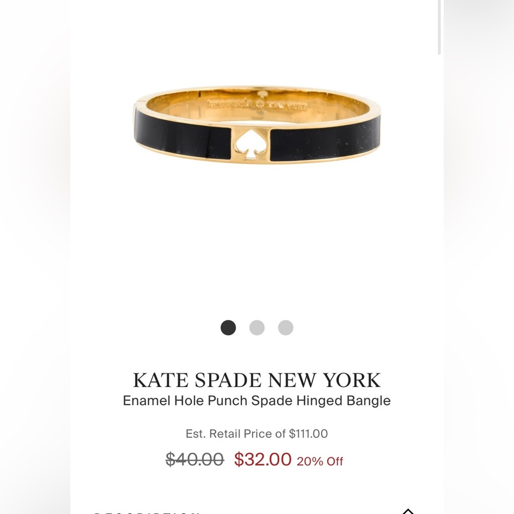 Kate spade two bangle bracelets